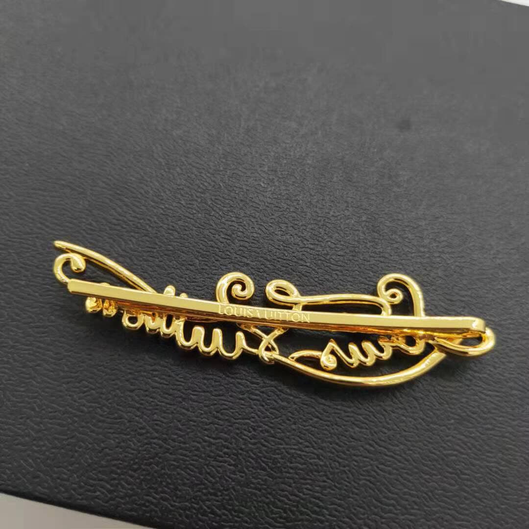 Louis Vuitton Gold Tone Hair Clip